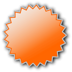 Badge Web 2 0 Sign - Starburst Clip Art Png