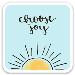 Choose Joy Sticker Simply Sarah Bagarah - Clip Art Png