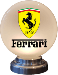 Ferrari Logo Globe - Logo Ferrari Clip Art Png