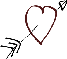 Heart Vector Arrow Free Clipart HD - Free PNG