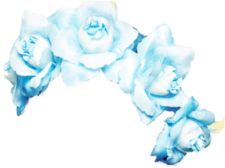 Blue Flower Crown Transparent Png - Blue Flower Crown Transparent