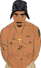 Download 2pac Png Image For Free - Tupac Cartoon Drawing Easy