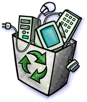Bin Recycling Computer Recycle Electronics Waste Electronic - Free PNG