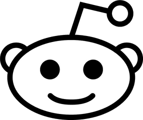 Reddit Icon Logo Black And White - Reddit Icon Png Black