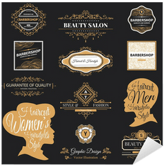 Barber Shop Labels And Logos Sticker U2022 Pixers - We Live To Change Tripticos De Barberias Png