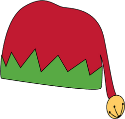 Today1580863608 Green Santa Hat Clipart Here - Transparent Background Elf Hat Clipart Png