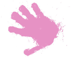 Download Handprint Transparent Pink - Child Handprint Png Child Handprint