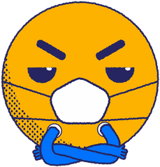 Angry Emoji With Face Mask Flat - Transparent Png U0026 Svg Imagenes De Emoji Triste