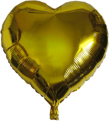 Heart Shape Balloon 23 Gold - Balloon Png
