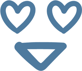 Emoji Emoticon Eyes Happy Heart In Love Smile Icon - Heart Png