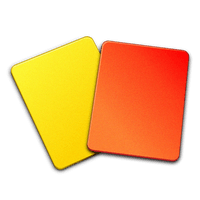 Orange Cards Referee Material Yellow Free Download PNG HD