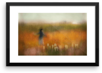 A Girl And Bear Grass - Picture Frame Png