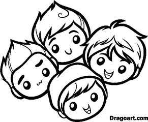 Free Big Time Rush Coloring Pages - Dibujos De Big Time Rush Png