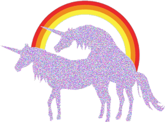 Transparent Unicorns Gif - Rainbow Unicorns Gif Png