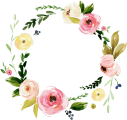 Watercolor Flowers Floral Wreath Pastel Png Laurel - If Ye Love Me Keep My Commandments