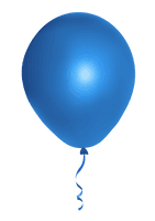 Blue Balloon Glossy Free HQ Image - Free PNG