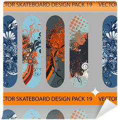 Grunge Vector Pack Of 4 Skateboard Designs Wallpaper U2022 Pixers We Live To Change - Horizontal Png