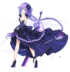 Download Azurlane - Purple Heart Dress Purple Heart Azur Hyperdimension Neptunia Purple Heart Dress Png