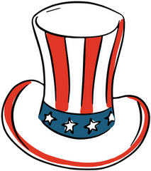 Patriotic American Top Hat Ad Sponsored - American Top Hat Transparent Png