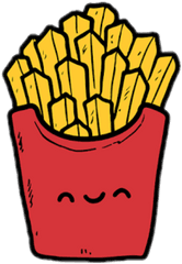 Download Mcdonalds Fries Tumblr - Imagens Kawaii De Batata Frita Png