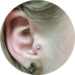 Tragus Piercing Mn Nd Il Mt - Earrings Png