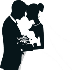 Wedding Invitation Bridegroom - Wedding Silhouette Clipart Png