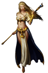 Female Human Sorcerer Png - Female Elf Dungeons And Dragons