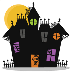 Halloween House Vector Free Png - Halloween Clipart Haunted House