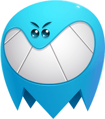 Download Blue Ghost Evil Smile - Eye Png Image With No Circle