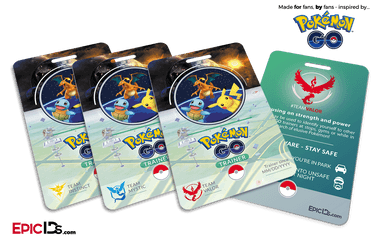 Pokemon Go Inspired Team Mystic Valor - Pokemon Go Pokemon Cards Png