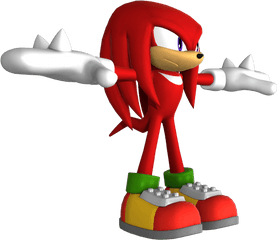 Pc Computer - Knuckles The Echidna Model Png