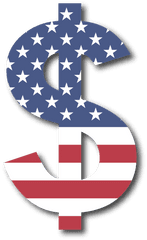 Download Free United Pattern Dollar Flag Sign States - American Flag Dollar Vector Png