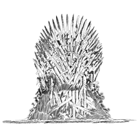 Art Thrones Of Photography Game Monochrome Line - Free PNG