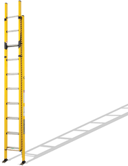 The Premium Straight Fibreglass Ladder Branach From - Fibreglass Extension Ladders Png