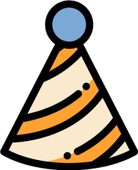 Party Hat Png Icon - Party Hat Cartoon Svg