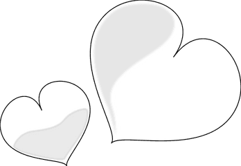 Best Heart Clipart Black And White 1354 - Clipartioncom White Heart Clipart Png