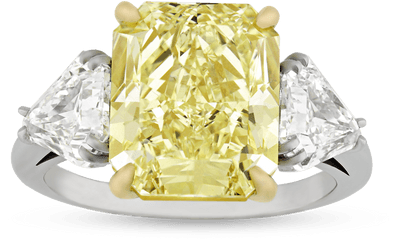 Fancy Yellow Diamond Ring 6 Png