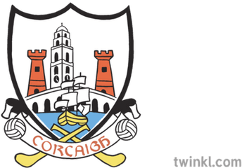 Cork Gaa Crest Illustration - Twinkl Cork Gaa Flag Png