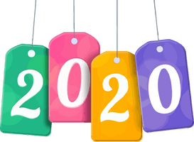 New Years 2020 Text Font Material Property For Happy Year Party Near Me - Free PNG