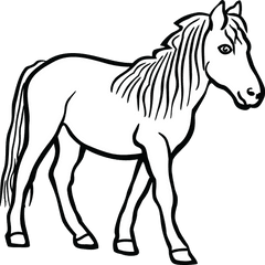 Horse Clipart Black And White Transparent - Horse Black And White Clip Art Png