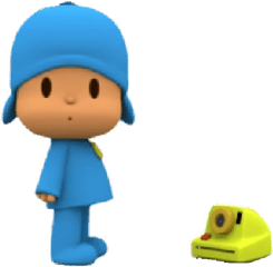 Pocoyo Camara - Pocoyo Tomando Fotos Stickers Png