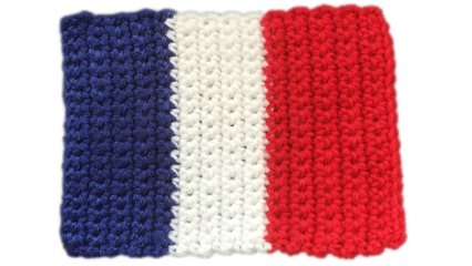 Solmuteoriaa Crochet Patterns Flag Of France - Flag France Crochet Png