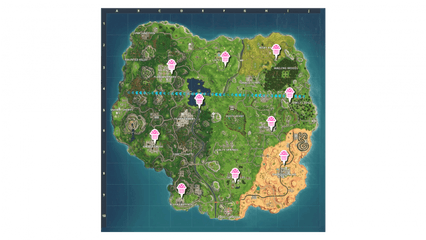 Battle Royale - Golf Cart Locations In Fortnite Png