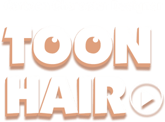 3d Toon Hair - Graphic Design Png