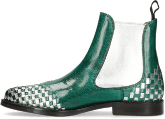 Molly 10 Pine Interlaced Crush Metal - Chelsea Boot Png