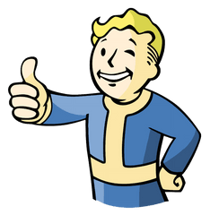Cartoon Thumbs Up Png Transparent - Thumbs Up Fallout Guy
