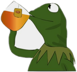 Kermit Tea Tumblr Vsco Meme - Kermit The Frog Drawing Png