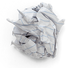 Trash Garbage - Crumpled Paper Png