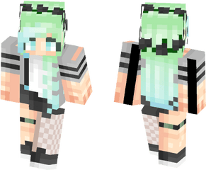 Black Flower Crown Minecraft Skin - Cute Blonde Girl Minecraft Skin Png