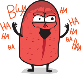 Download Heart And Brain Organ Sticker Set Messages - Sticker Pack Telegram Awkward Yeti Png